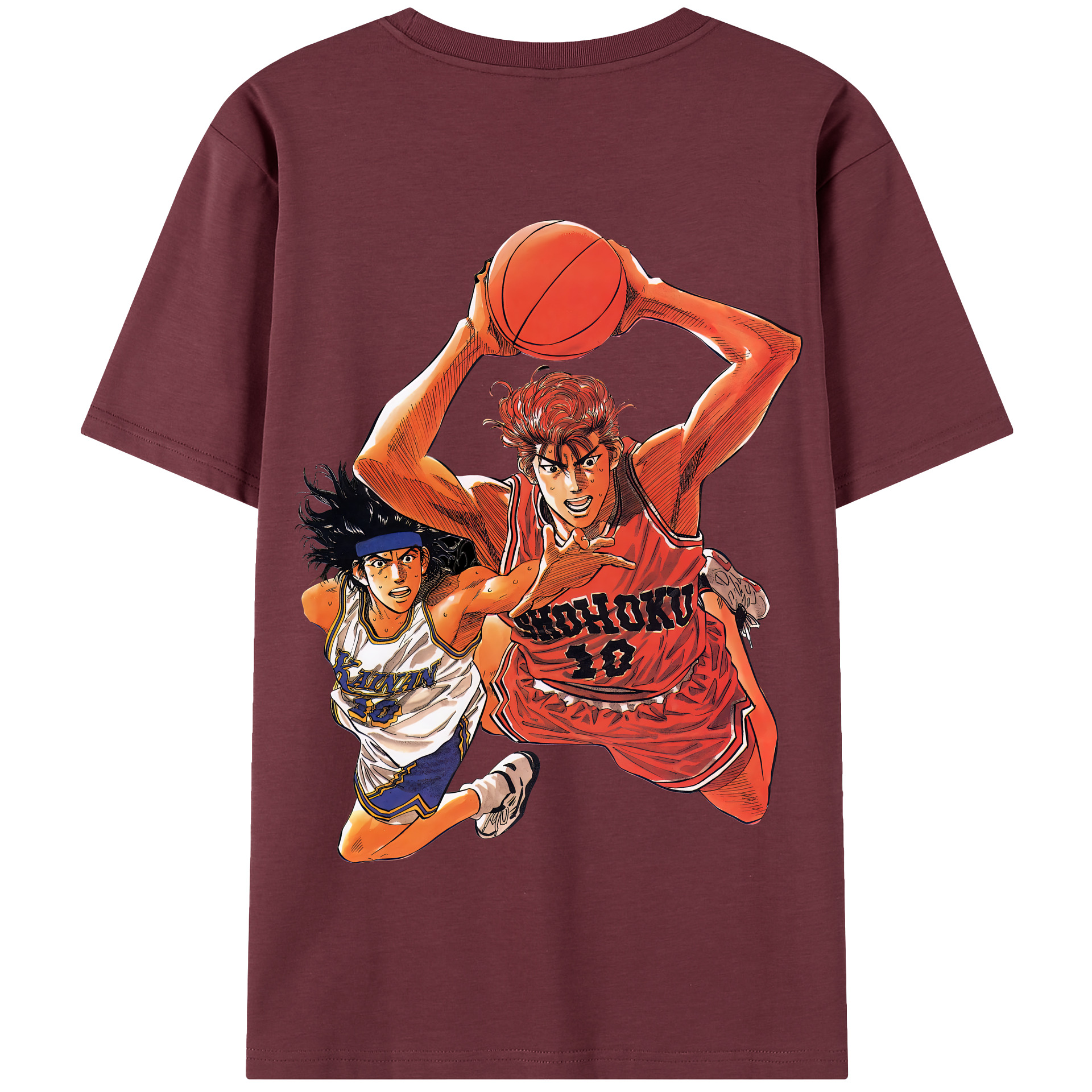 SLAM DUNK／スラムダンク 綿100％半袖Tシャツ（背面プリント）